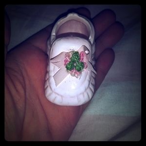 Porcelain Miniature baby shoe